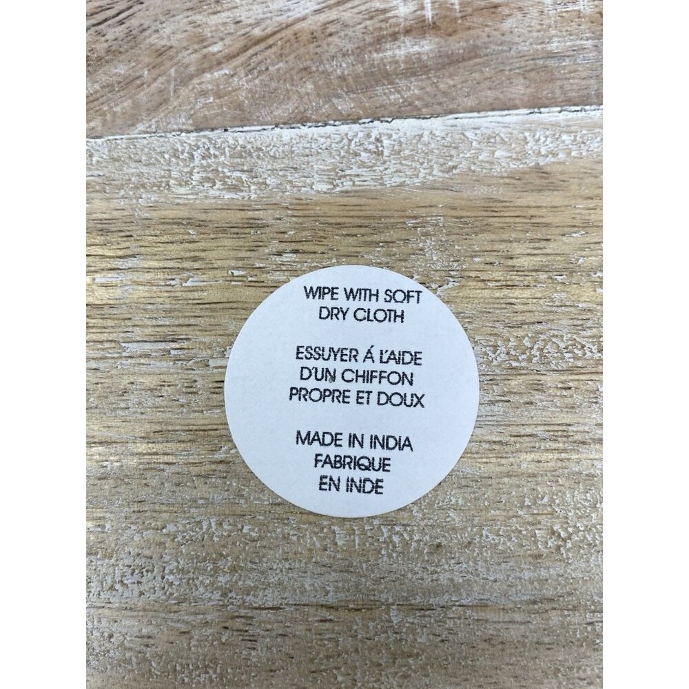 RUSTIC Carved Wooden Serving Tray Rectangular 17x12 With 2 Handles India - Picture 8 of 8